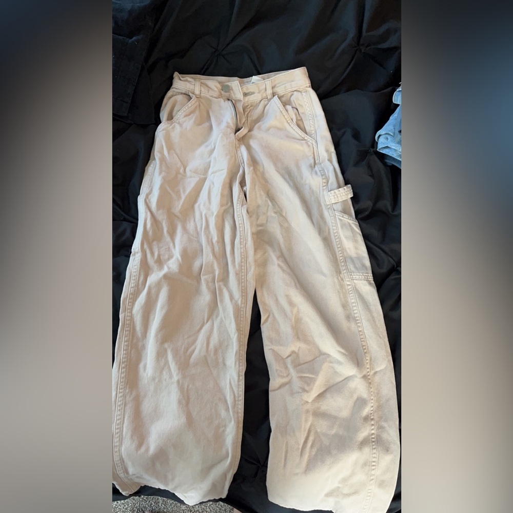 Garage khaki mom jeans